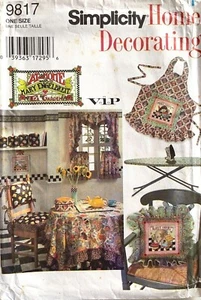 Simplicity Kitchen Accessories Apron Pattern 9817 UNCUT - Picture 1 of 2