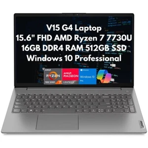 Nowy Lenovo V15 Gen 4 15,6" FHD 8-rdzeniowy Ryzen 7 7730U 16GB 512GB SSD Cam Win10Pro - Zdjęcie 1 z 10