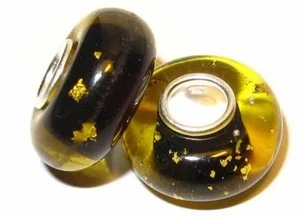 Perle für Sammelarmband. Bead. Charm. Bettelarmband. Muranoglas mit 925er Silber - Picture 1 of 1