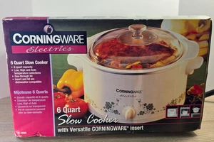 Corningware Stoneware Crockpot Slow Cooker 6 Quart Callaway Ivy SC-6026 Tested - Picture 1 of 5