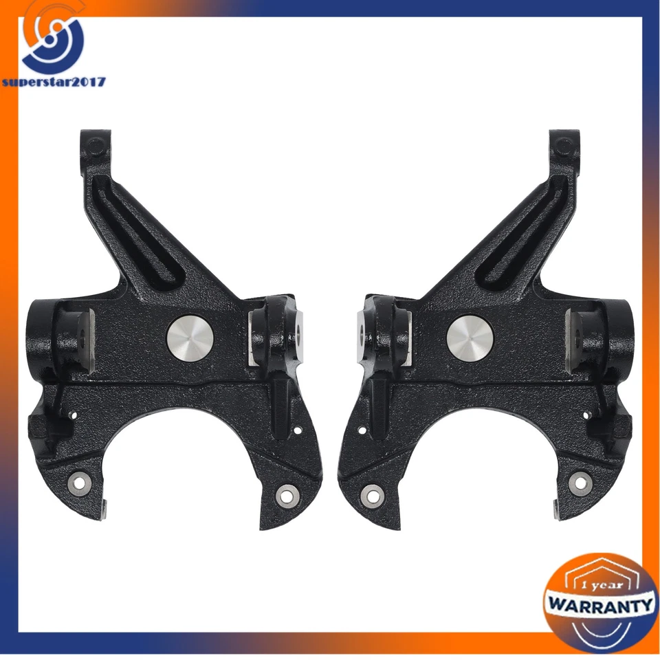 For GMC C15 1975 1976-1977 1978 3" Drop Spindles Lowering Kit 1" Rotor LH RH Foto 1 de 4