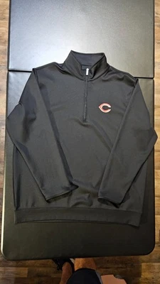Pullover de rendimiento Cincinnati Reds Antigua Leader 1/4 cremallera para hombre 2XL negro medio con etiquetas Foto 1 de 4
