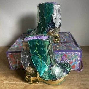 Irregular Choice Be-Leaf Me PU verde multi UK 5 EU 38 4754-01A - Foto 1 di 8