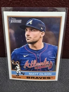 2025 Topps Heritage #102 Matt Olson Chrome Atlanta Braves - Picture 1 of 2