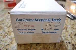 8 Pieces 32" Dia. Full Circle GarGraves Phantom Tinplate Curve Track 32-101S - Picture 1 of 6