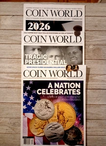 3 Ausgaben des Coin World Magazins - 6. Oktober, 3. November & 2026 Händlerverzeichnis - Bild 1 von 4