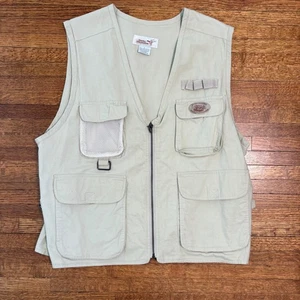 Ducks Unlimited Mens Fishing Vest Pockets Outdoors Utility Size L - Picture 1 of 8