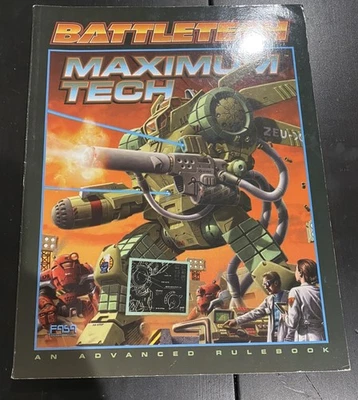FASA Battletech Maximum Tech 1ª Edición Sobremesa Ciencia Ficción Wargaming Libro de Reglas Fuera de Stock Foto 1 de 2