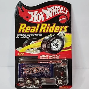 2007 Hot Wheels Real Riders Series 7 MOC Kenworth Blue Hiway Hauler 4 Of 6 - Picture 1 of 5
