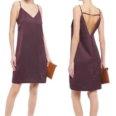 Vestido EQUIPMENT Tansie Satinado Marrón $275 Talla L Foto 1 de 4