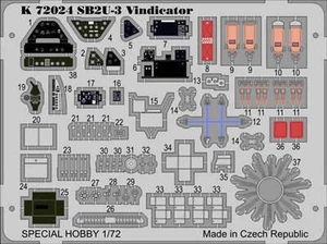 Special Hobby 1/72 Special Hobby SB2U-3 Vindicator Photo Etch Detail Set - Picture 1 of 1