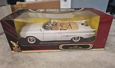 1960 CHRYSLER 300 F Deluxe Edition CONVERTIBLE WHITE NEW IN BOX 1:18. - Image 1 of 4