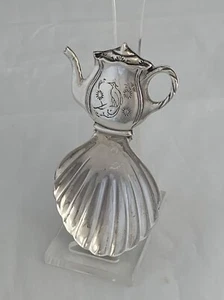 CUCHARA DE CADDY DE PLATA ESTERLINA 1949 Londres mango de tetera fabricante FEK RARA ANTIGUA - Imagen 1 de 8