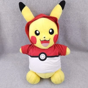 Build A Bear Pokemon Pikachu Plüschtier 18 Zoll mit Pokeball Hoodie BAB Stofftier - Bild 1 von 20