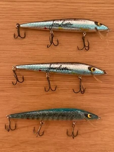 LOT 3 Smithwick Rattlin’ Rogue Vintage Fishing Lures 4-1/2-5" Signed Jim Bitter - Picture 1 of 7