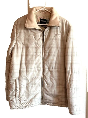 Billabong Crema Cuadros Cremallera Snowboard Esquí Invierno Chaqueta Abrigo Para Hombres M Foto 1 de 4