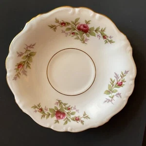 Piattino 6" vintage Johann Haviland Moss Rose Bavaria Germania timbro posteriore per tazza piedi - Foto 1 di 4