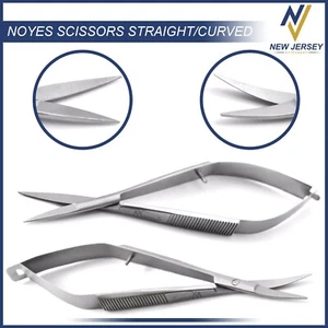 Surgical Micro Scissors Dental Castroviejo Noyes Ophthalmic Spring Action Lab - Picture 1 of 6
