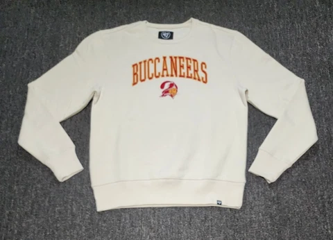 47 Brand Tampa Bay Buccaneers Retro Bucco Bruce Vintage Style Crewneck Sweater Cover