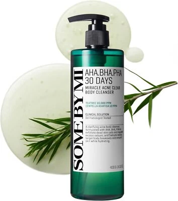 SOME BY MI AHA BHA PHA 30 Days Miracle Acne Clear Body Cleanser 400ml Korean Gel