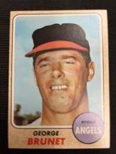 1968 Topps # 347 George Brunet / EX-MT / Set Break