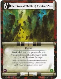 L5R: *THE SECOND BATTLE OF BEIDEN PASS* - Coils of Madness - L5R CCG - Picture 1 of 1