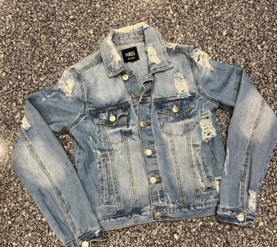 Chaqueta vaquera casi famosa Jean cola de sirena talla pequeña (A11) Foto 1 de 4