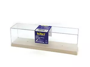 Clear Acrylic Display Case with track 24.5x6x6.5cm (9.7x2.4x2.5inch) Kibri 12063 - Photo 1 sur 2