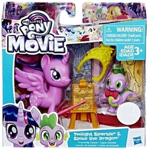 MY LITTLE PONY, TWILIGHT SPARKLE & SPIKE THE DRAGON, CON CORONA, CABALLETE, PUNTERO, 3+, NUEVO - Imagen 1 de 8