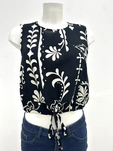 Ex Chainstore Ladies Printed Sleeveless Pull In Top RRP £30 Sizes 8 10 12 14 16 - Picture 1 of 7