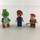 K'nex Nintendo Super Mario Bros Buildable Figures Diddy Kong Yoshi Mario Toy