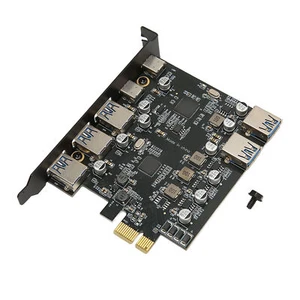 Carte 'extension PCI E Vers USB 7 Ports 5 Gbps USB A USB C PCI Express Card - Photo 1/12