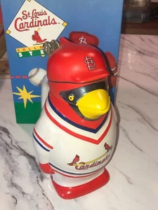 Vintage 1990 Ceramarte St. Louis Cardinals Lided Beer Stein Red Bird Mascot MIB - Picture 1 of 7