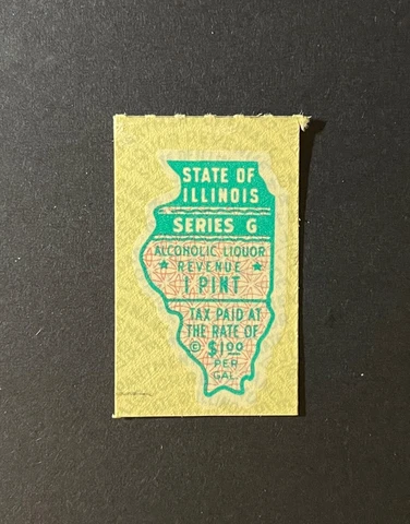 Illinois State Revenue #L107 - 1 Pint - Series G - Unused - MNH - SCARCE - IL Cover