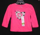 NWT-Infant Girl's Heart Applique L/S T-Shirt from Jumping Beans-Pink-12 mo*