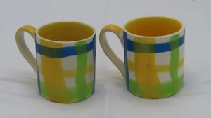 Juego de 2 mini tazas de café espresso pintadas a mano Whittard hechas en Inglaterra - Imagen 1 de 5