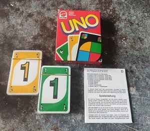 UNO Mattel 1992 alte Ausgabe Kartenspiel Rarität Karten in Folie  - Bild 1 von 5