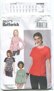 BUTTERICK B6375 EASY MISSES' BLOUSE W/ VARIATIONS SZ 6-14 UNCUT 2016 - Picture 1 of 3