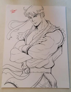 Impresión artística en tinta Ryu SF 8,5x11 de Keyeske - Imagen 1 de 8