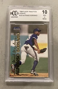 1999 Fleer Tradition Update Alfonso Soriano BCCG 10 Yankees - Picture 1 of 2