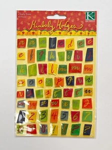 Kimberly Hodges alphabet, number and symbols sticker set. *Vintage, unused* - Picture 1 of 3