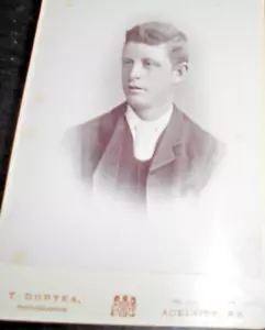 ANTIQUE VINTAGE LARGE PHOTO VICTORIAN GENTLEMAN c1890 ADELAIDE AUSTRALIA - Picture 1 of 1
