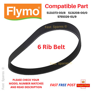 Drive Belt FLYMO Roller Compact 340 RC340 Lawnmower 6 Rib Belt FAST POST