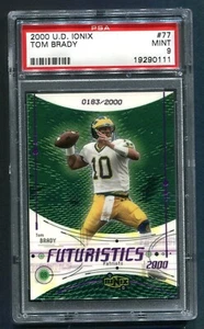 2000 UD Ionix Tom Brady Futuristics RC 183/2000 PSA 9 MINT - Bild 1 von 2