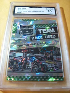 Tony Stewart 2016 Prizm Racing Neumático usado hielo agrietado Prizm 17/149 grado 10 - Imagen 1 de 1