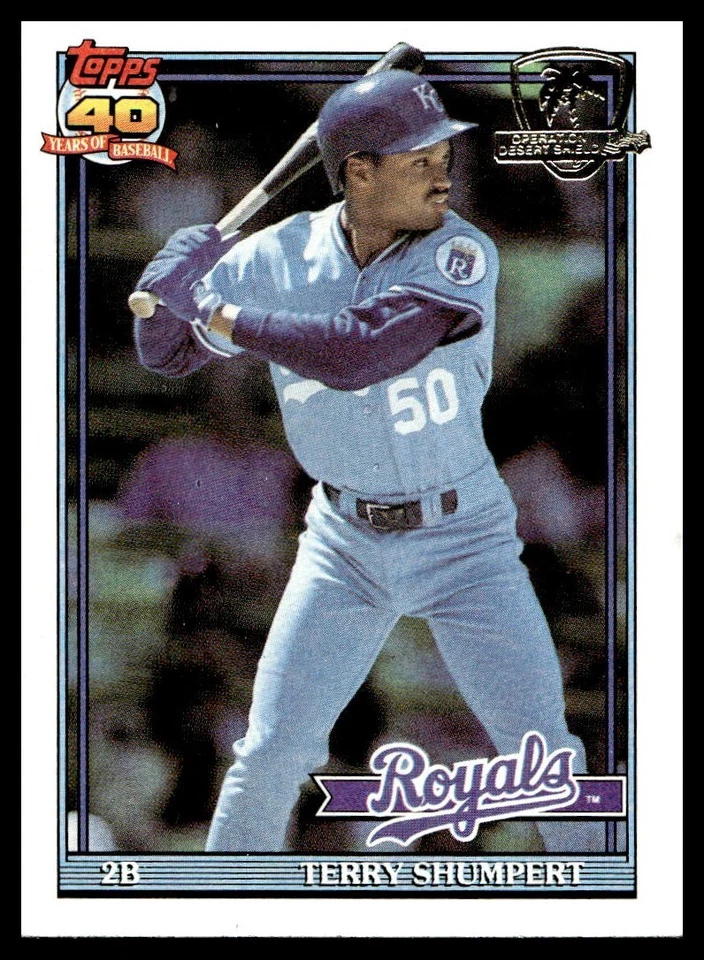 1991 Topps Operation Desert Shield #322 Terry Shumpert Kansas City Royals - Image 1 of 2