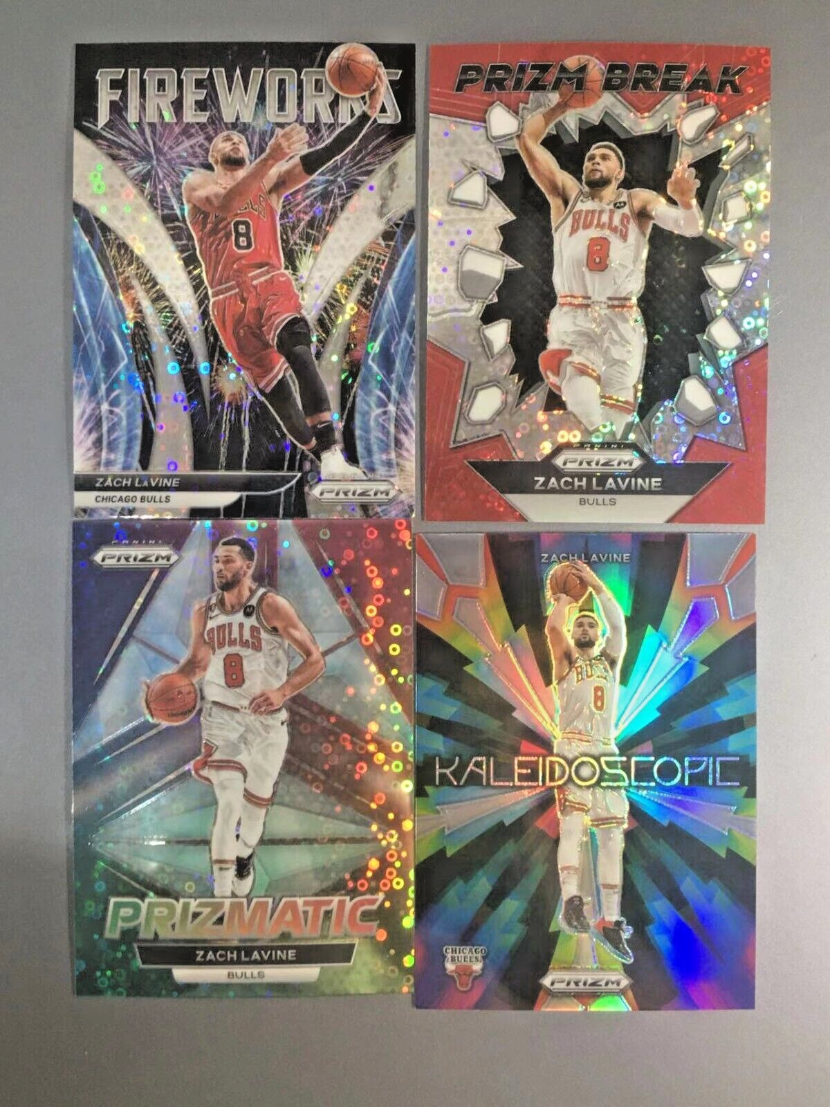 Zach LaVine 2021-22 Panini Prizm Fast Break Fireworks Disco Prizm #20 Lot4
