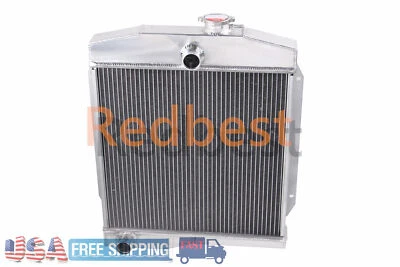 Radiador de 3 fileiras compatível com 1959-1971 Jeep CJ3 CJ5 CJ6 2.2L 3.7L 4.2L 1955 Willys #4025 - Imagem 1 de 4