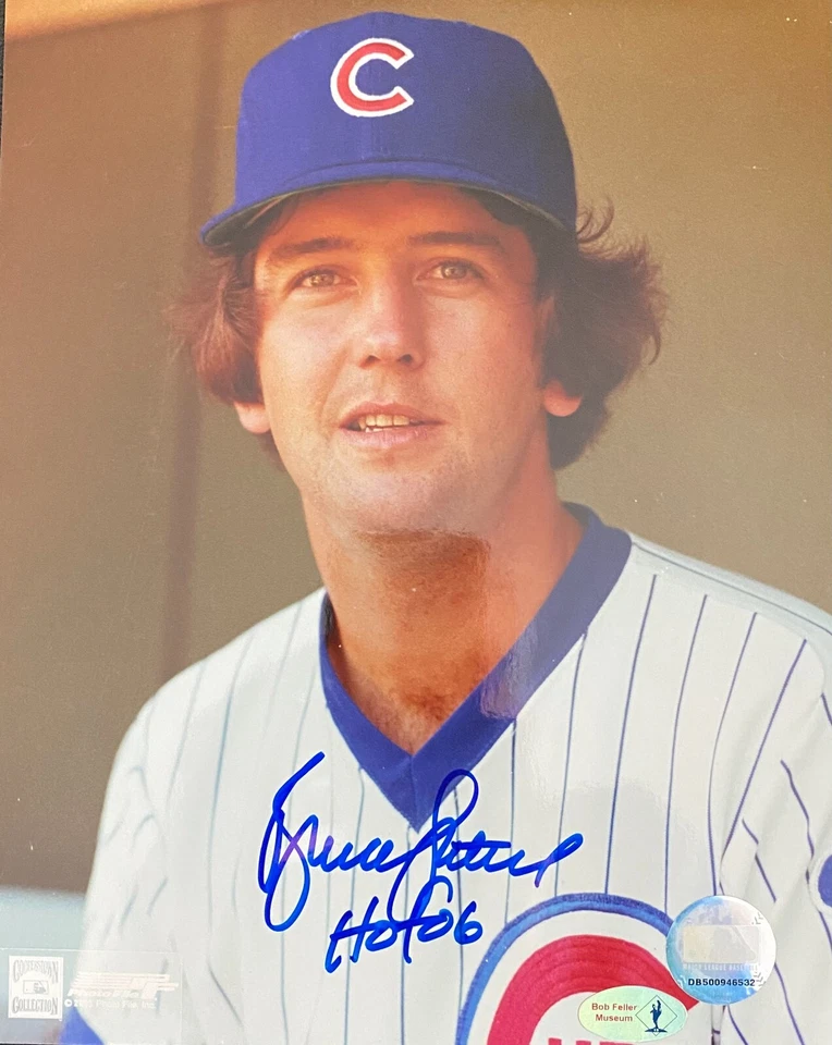 BRUCE SUTTER SIGNED AUTOGRAPHED 8x10 PHOTO CHICAGO CUBS  W/ COA - Image 1 of 1