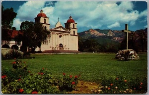 Postcard Santa Barbara California Mission Santa Barbara Franciscans - Picture 1 of 2